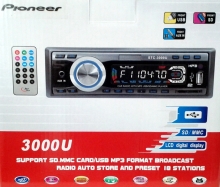 Аудио плеър за кола STC - 3000U, USB, SD, 4 x 50W