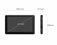 Двуядрена GPS навигация за камион LEOS M60 Truck - 5 инча, 800MHZ, 256MB, 8GB